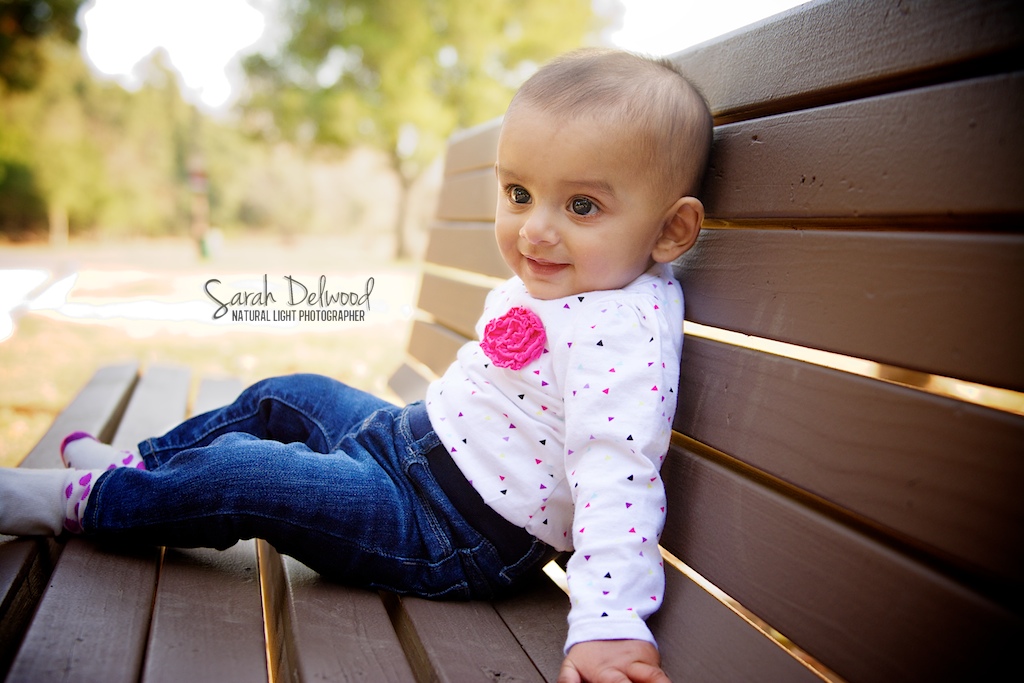 6 month baby girl and family natural light outdoor portraits in San Jose with Sarah Delwood Photography