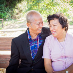 Easter photos with grandparents celebrating anniversary at Almaden Lake Park in San Jose with Sarah Delwood Photography