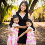 Easter portraits with two girls at Almaden Lake Park in San Jose with Sarah Delwood Photography