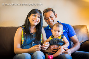 6 month baby boy and family portraits indoors in san jose with Sarah Delwood Photography natural light