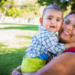 6 month baby boy and family portraits in natural light outdoors in san jose with Sarah Delwood Photography
