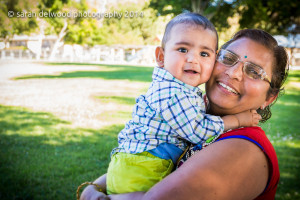 6 month baby boy and family portraits in natural light outdoors in san jose with Sarah Delwood Photography