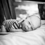 black and white natural light baby boy newborn outdoor portraits San Jose Sarah Delwood Photography