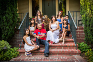 family with kids outdoor natural light portraits in San Jose with Sarah Delwood Photography