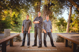 natural light adult boys men family outdoor portraits cupertino Sarah Delwood Photography