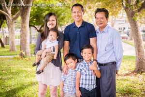 Extended family natural light outdoor portraits with kids and adults San Jose Sarah Delwood Photography